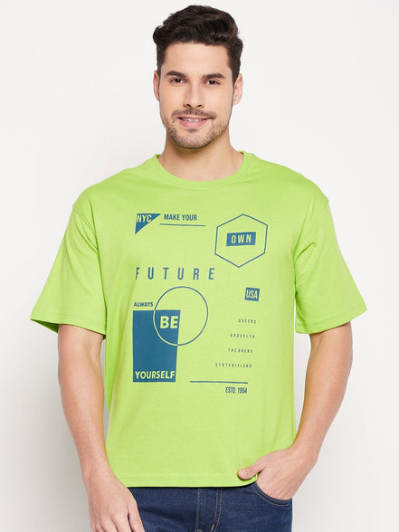 Parrot Green Round Neck T-shirt - clubyork