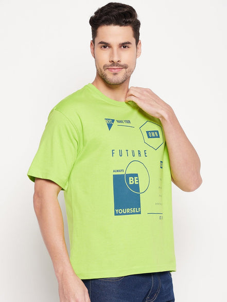 Parrot Green Round Neck T-shirt - clubyork