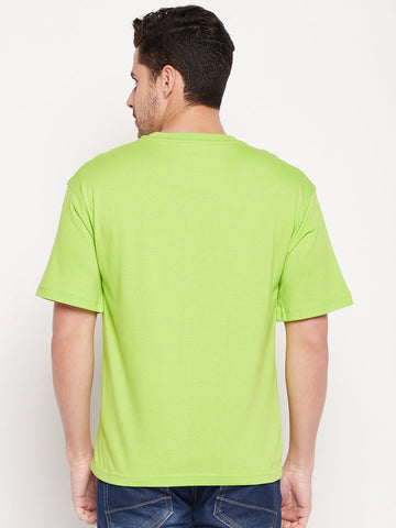 Parrot Green Round Neck T-shirt - clubyork