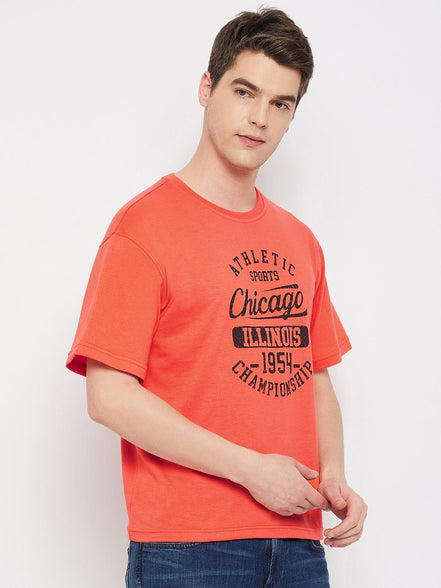 Peach Round Neck T-Shirt - clubyork