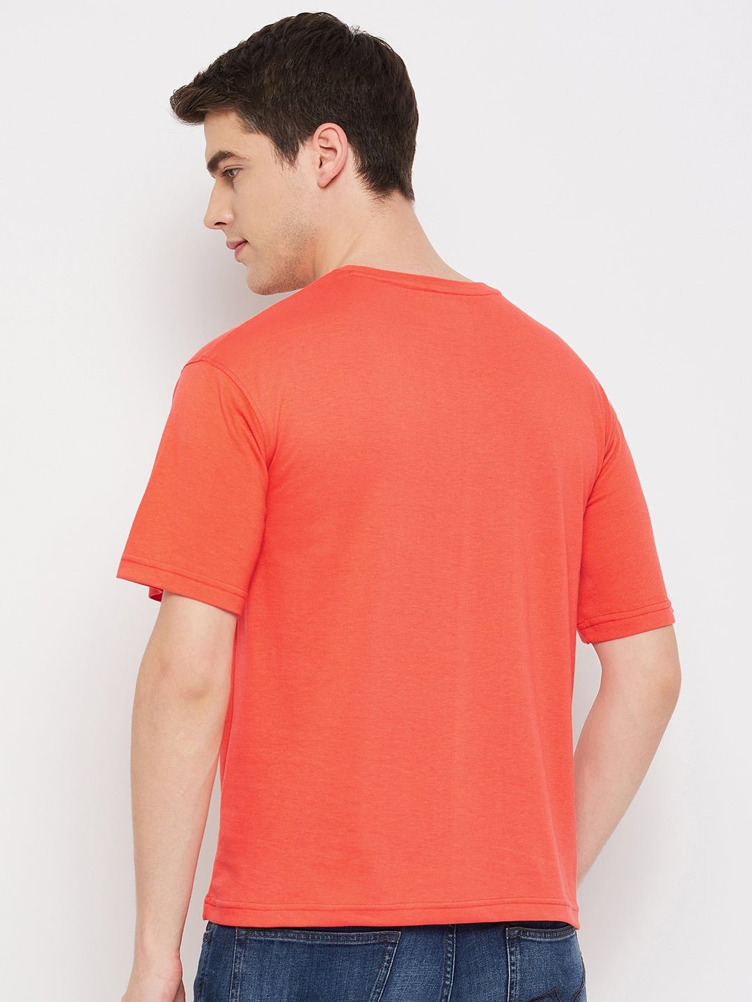 Peach Round Neck T-Shirt - clubyork