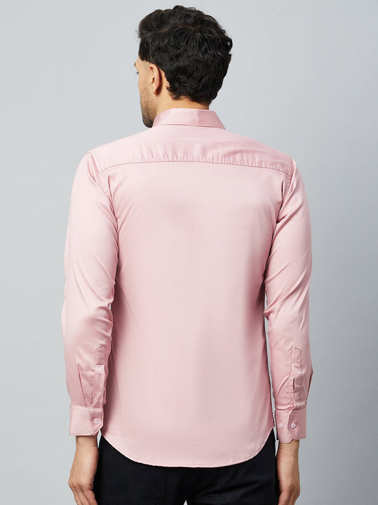 Pink Full Sleeve Casual Shirt - clubyork