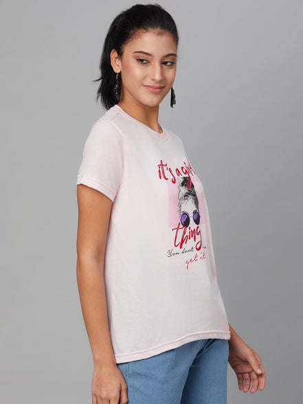 Pink Round Neck T-Shirt - clubyork