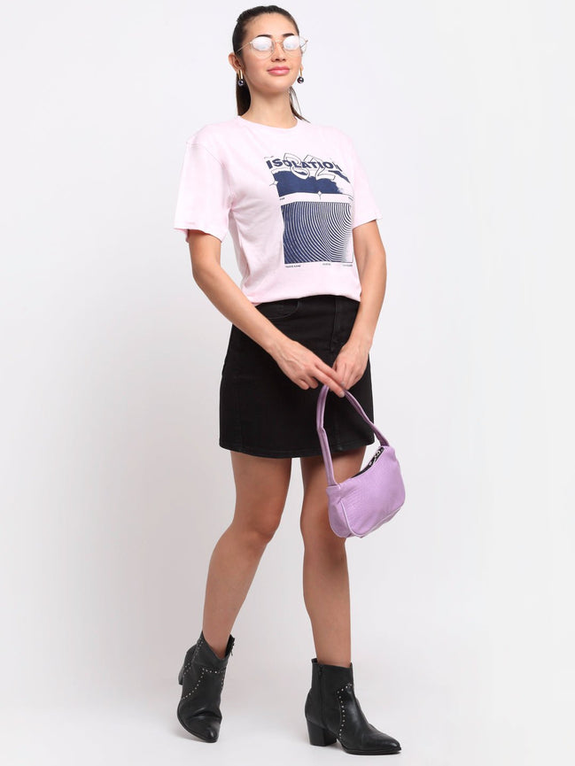 Pink Round Neck T-Shirt - clubyork