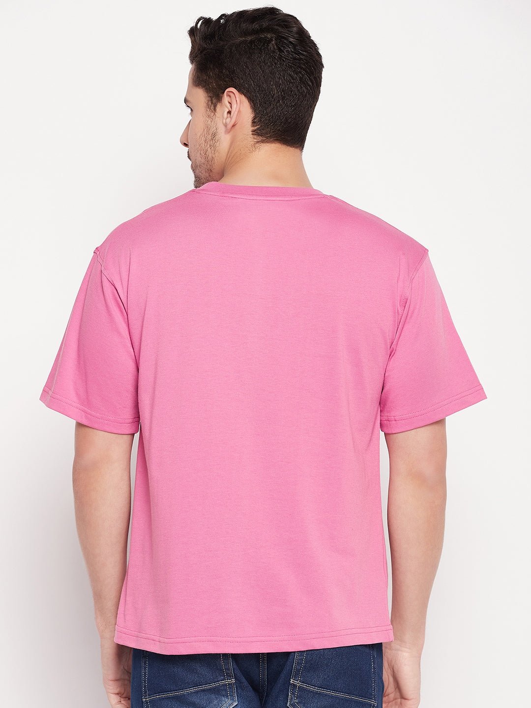 Pink Round Neck T-shirt - clubyork