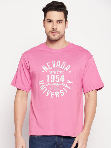 Pink Round Neck T-shirt - clubyork
