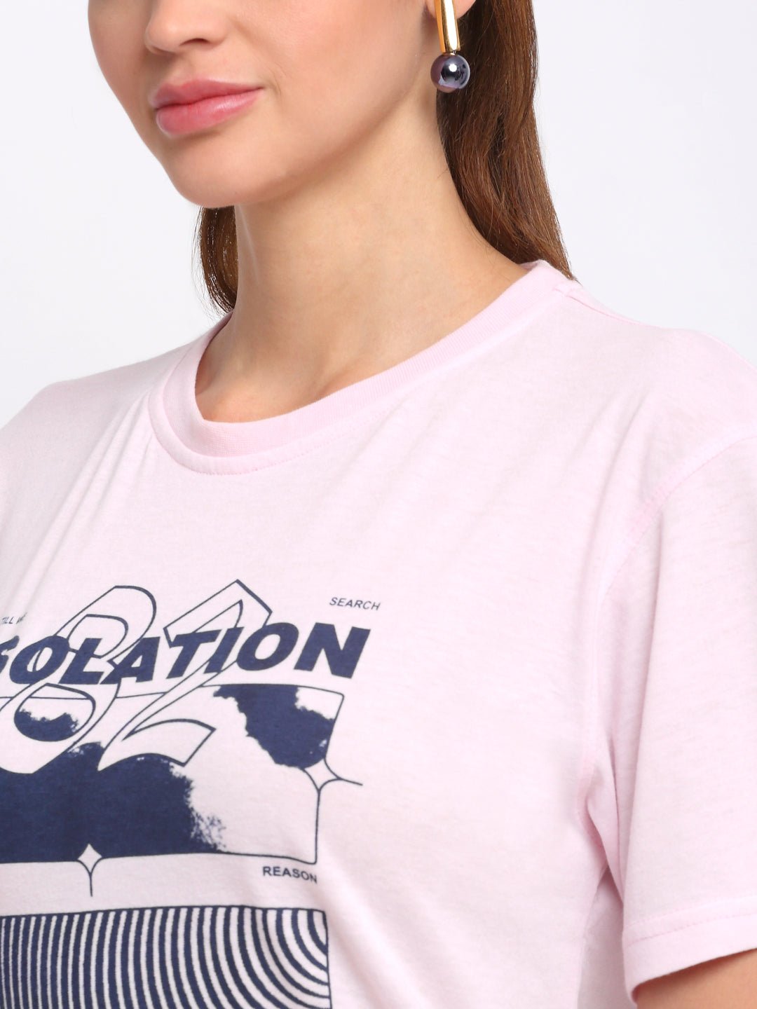 Pink Round Neck T-Shirt - clubyork