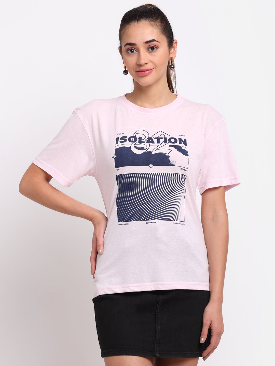 Pink Round Neck T-Shirt - clubyork