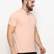 Pink Solid Polo T-Shirt - clubyork