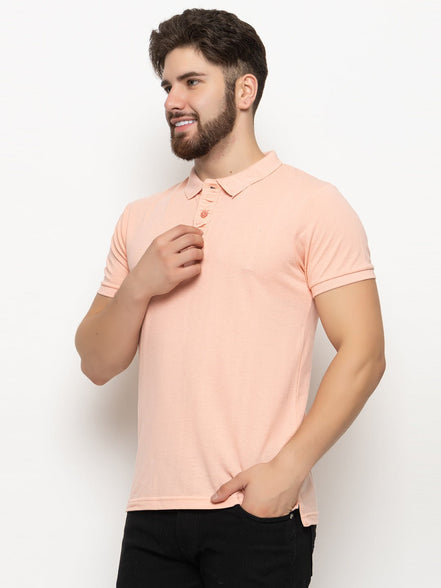 Pink Solid Polo T-Shirt - clubyork