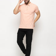 Pink Solid Polo T-Shirt - clubyork