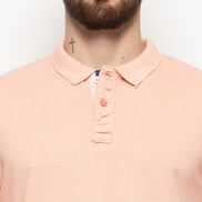 Pink Solid Polo T-Shirt - clubyork
