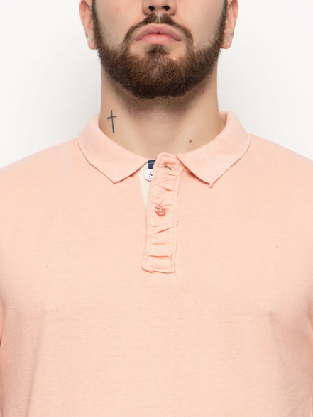 Pink Solid Polo T-Shirt - clubyork