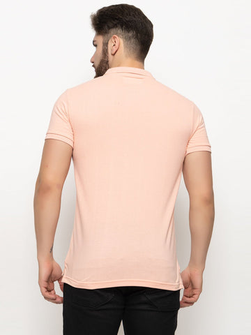 Pink Solid Polo T-Shirt - clubyork