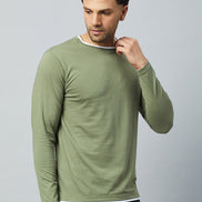 Pista Green Solid Tshirt - clubyork
