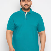 Plus size Blue Polo T-Shirt - clubyork