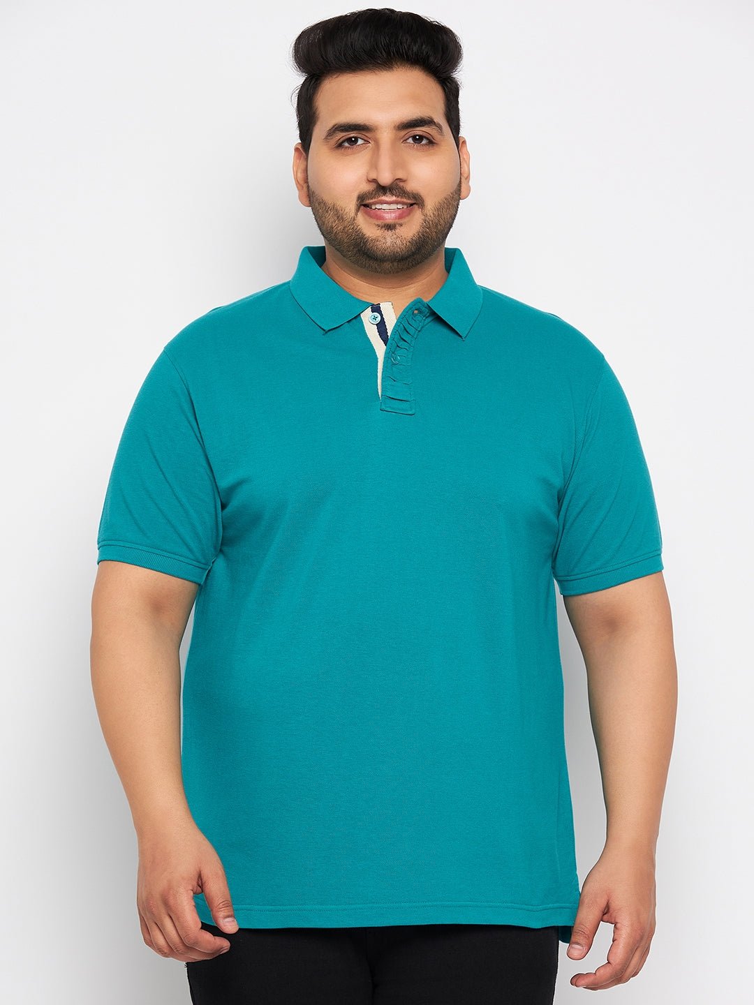 Plus size Blue Polo T-Shirt - clubyork