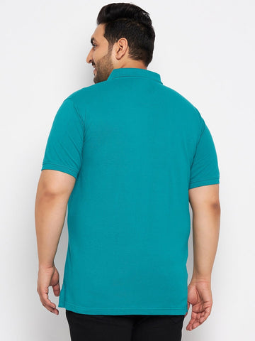 Plus size Blue Polo T-Shirt - clubyork