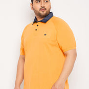 Plus Size Mustard Polo T-Shirt - clubyork