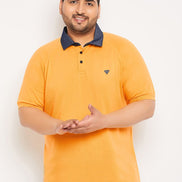Plus Size Mustard Polo T-Shirt - clubyork