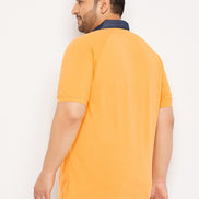 Plus Size Mustard Polo T-Shirt - clubyork