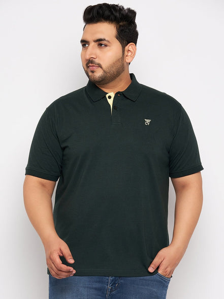 Plus Size Olive Polo T-Shirt - clubyork