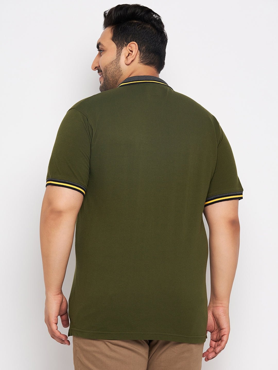 Plus Size Olive Polo T-Shirt - clubyork