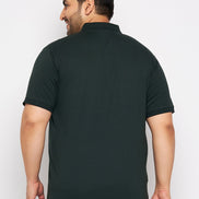 Plus Size Olive Polo T-Shirt - clubyork