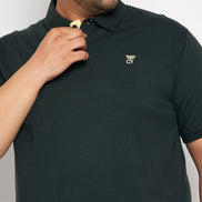 Plus Size Olive Polo T-Shirt - clubyork