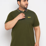 Plus Size Olive Polo T-Shirt - clubyork