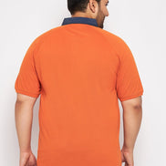 Plus Size Orange Polo T-Shirt - clubyork