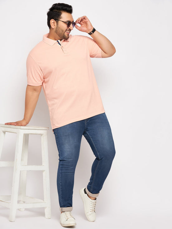 Plus Size Pink Polo T-Shirt - clubyork