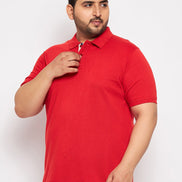 Plus size Red Polo T-Shirt - clubyork