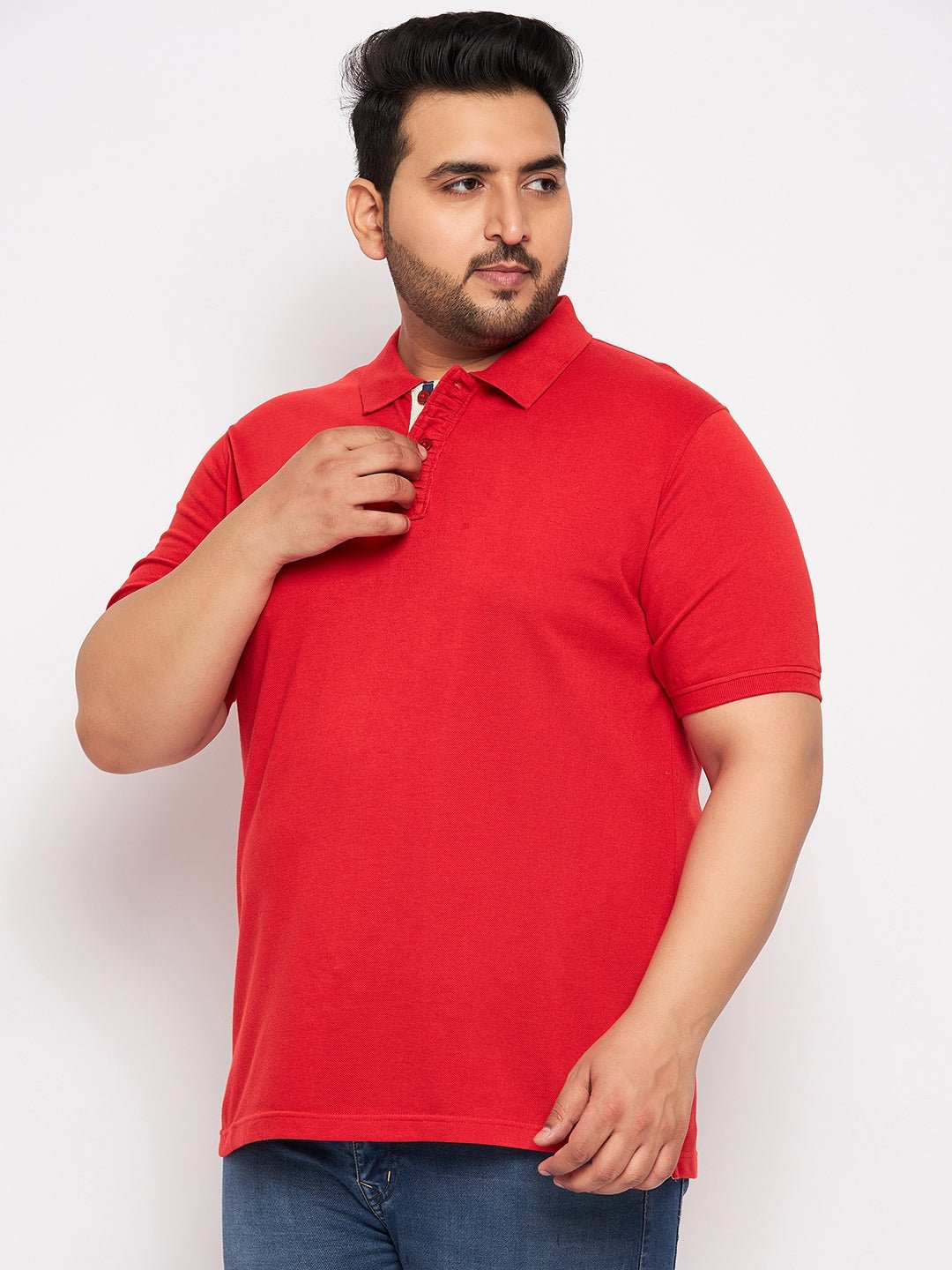 Plus size Red Polo T-Shirt - clubyork