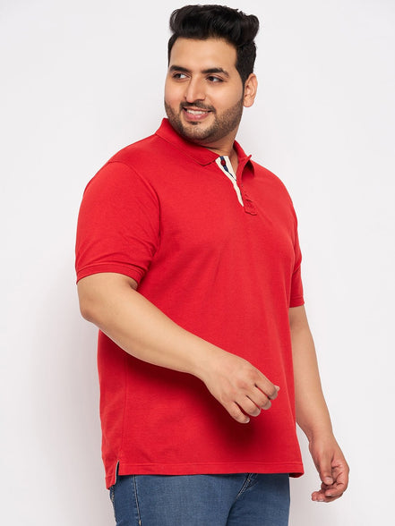 Plus size Red Polo T-Shirt - clubyork