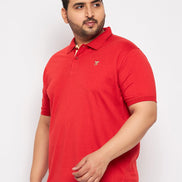 Plus Size Red Polo T-Shirt - clubyork