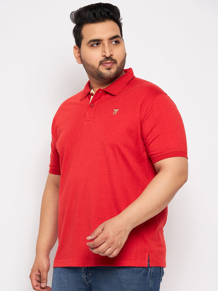 Plus Size Red Polo T-Shirt - clubyork