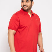 Plus Size Red Polo T-Shirt - clubyork