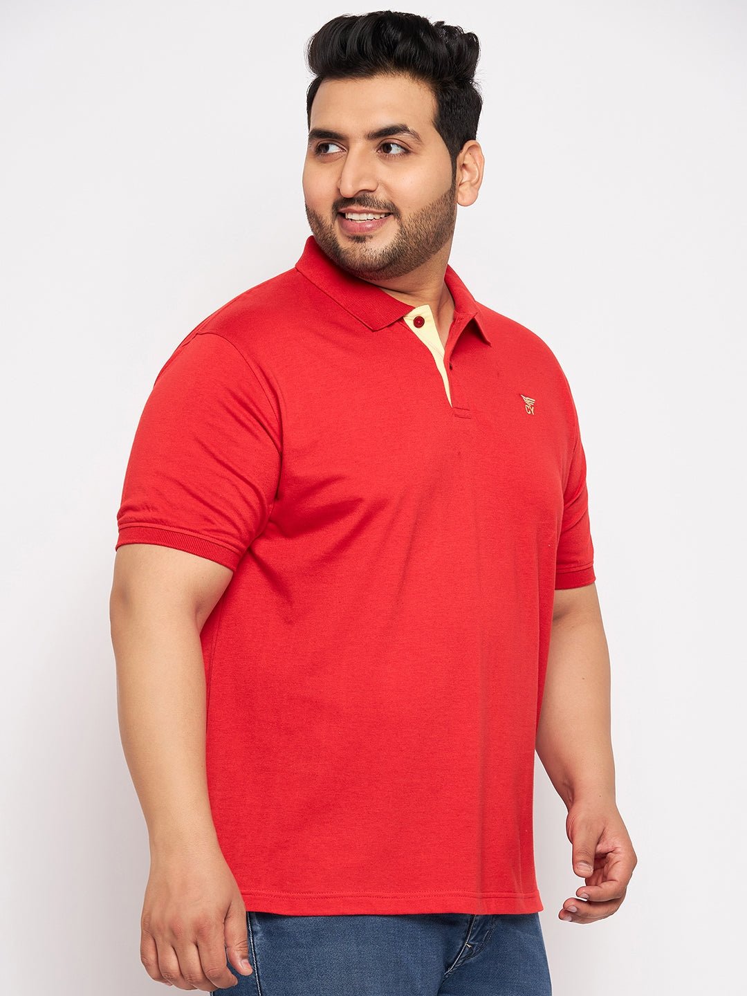 Plus Size Red Polo T-Shirt - clubyork