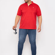 Plus Size Red Polo T-Shirt - clubyork