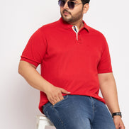 Plus size Red Polo T-Shirt - clubyork