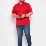Plus size Red Polo T-Shirt - clubyork
