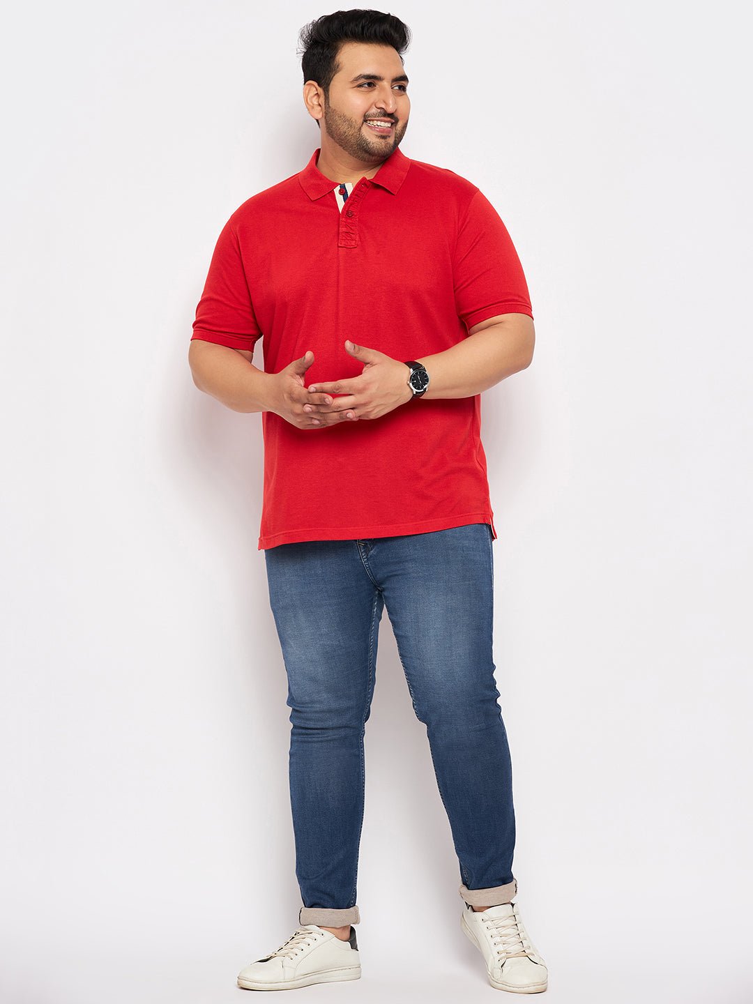 Plus size Red Polo T-Shirt - clubyork