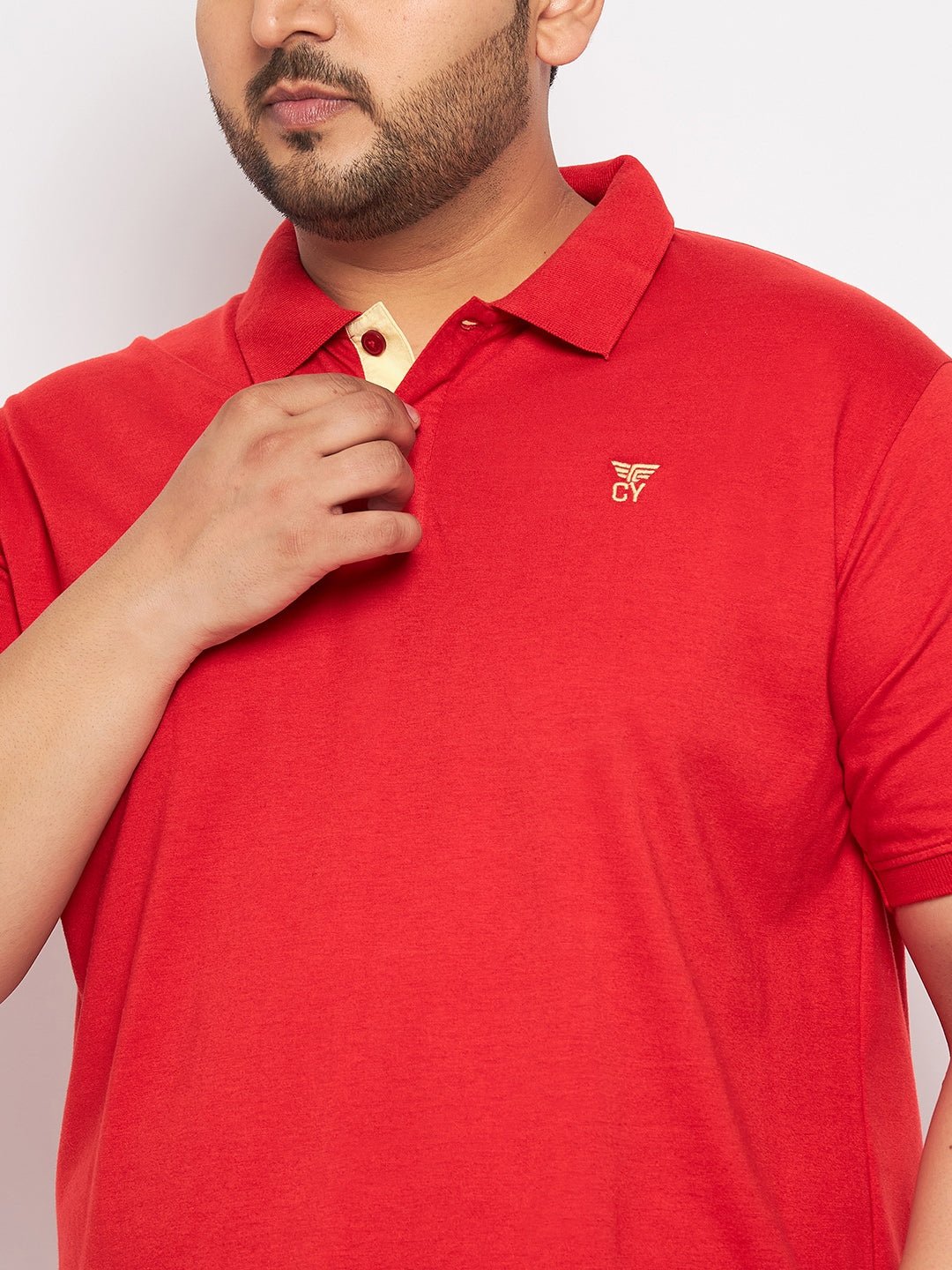 Plus Size Red Polo T-Shirt - clubyork