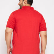 Plus Size Red Polo T-Shirt - clubyork