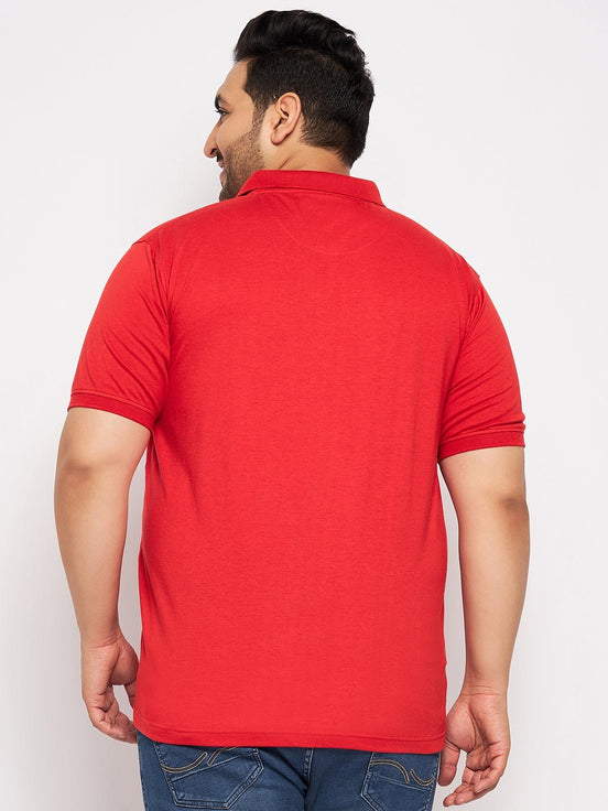 Plus Size Red Polo T-Shirt - clubyork