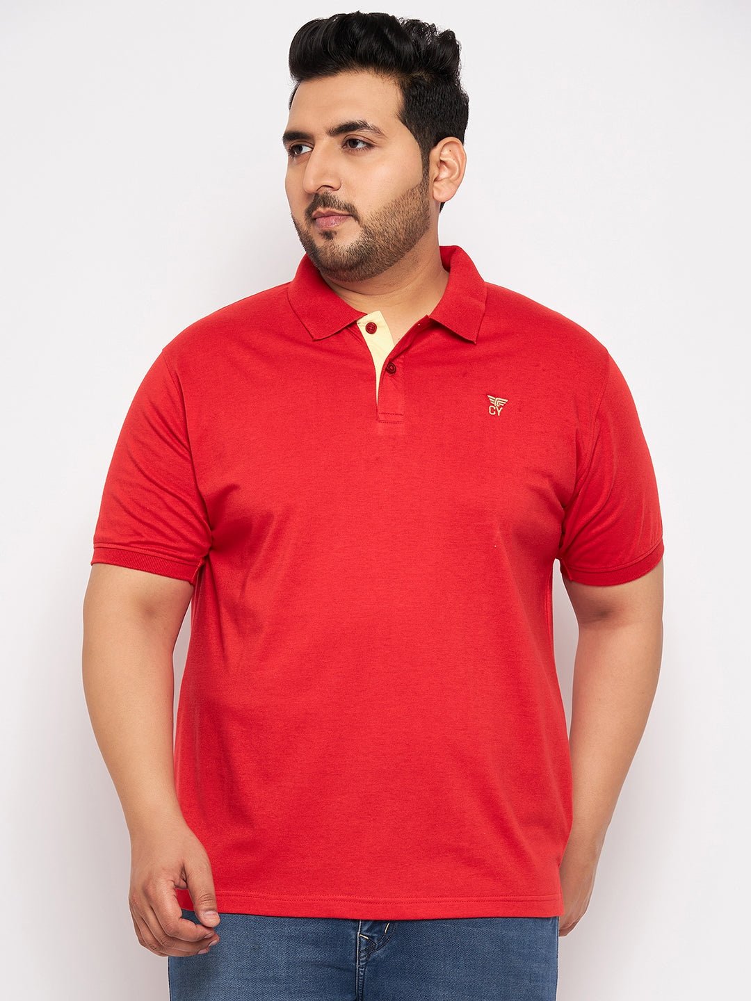 Plus size 2025 red polo shirts