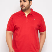Plus Size Red Polo T-Shirt - clubyork