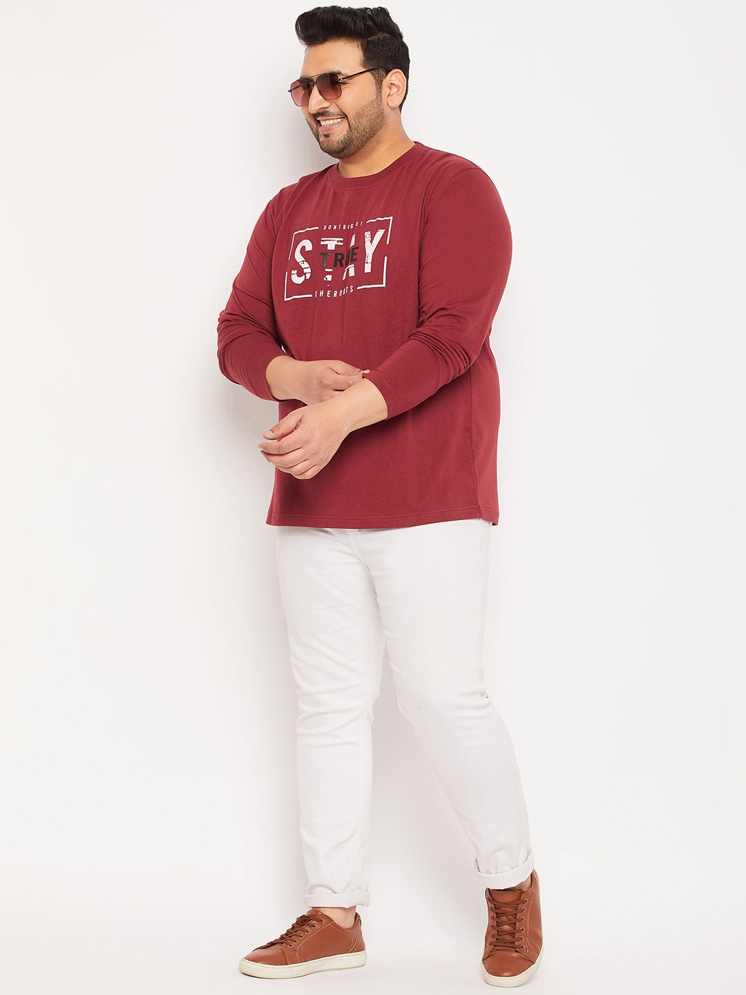 Plus Size Round Neck T-Shirt - clubyork
