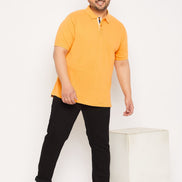 Plus Size Yellow Polo T-Shirt - clubyork